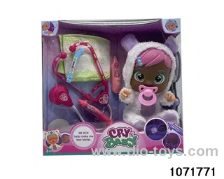 14 inch doll set with 4 voices music in window box