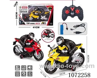 1:20 2ch rc Motorcycle with light/music included battery
