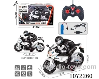 1:20 2ch rc Motorcycle with light/music not included battery