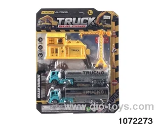 pull back engineering vehicles set in Blister card