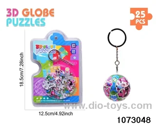 3D Puzzle Keychain (25PCS) in high frequency