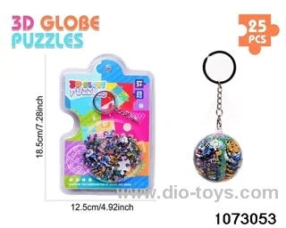 3D Puzzle Keychain (25PCS) in high frequency