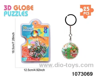 3D Puzzle Keychain (25PCS) in high frequency