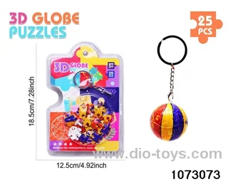 3D Puzzle Keychain (25PCS) in high frequency