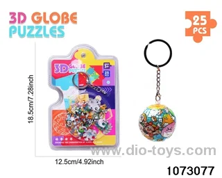 3D Puzzle Keychain (25PCS) in high frequency