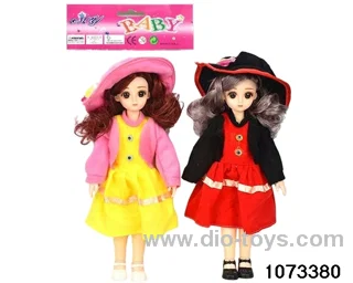14 inch 12 jointed doll in PP bag with header