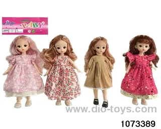 14 inch 12 jointed doll in PP bag with header