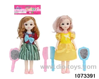 14 inch 12 jointed doll in PP bag with header
