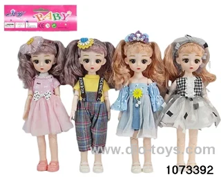 14 inch 12 jointed doll in PP bag with header
