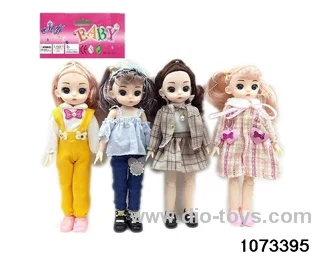 14 inch 12 jointed doll in PP bag with header