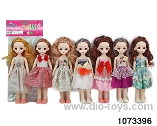14 inch 12 jointed doll in PP bag with header
