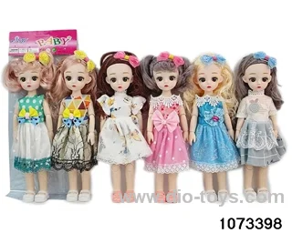 14 inch 12 jointed doll in PP bag with header
