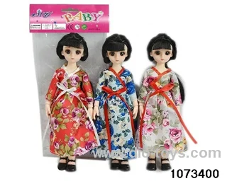 14 inch 12 jointed doll in PP bag with header