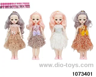 14 inch 12 jointed doll in opp bag