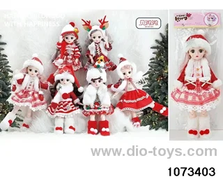 14 inch 12 jointed doll in PP bag with header