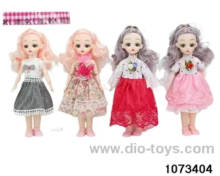 14 inch 12 jointed doll in PP bag with header