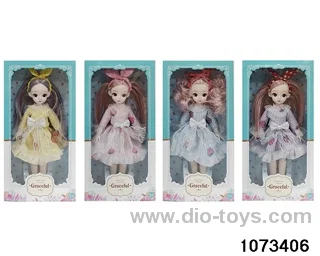 14 inch 12 jointed doll in window box