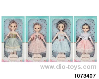 14 inch 12 jointed doll in window box