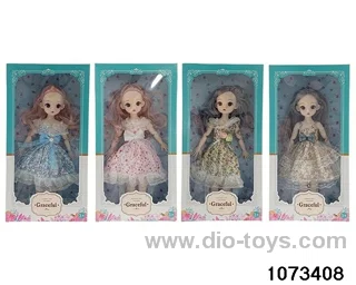14 inch 12 jointed doll in window box