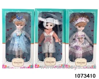 14 inch 12 jointed doll in window box