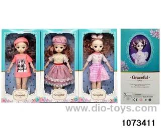14 inch 12 jointed doll in window box