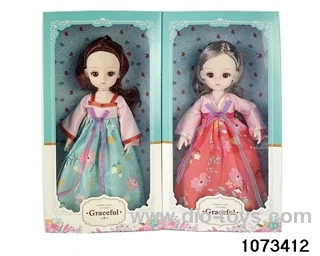 14 inch 12 jointed doll in window box