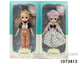 14 inch 12 jointed doll in window box