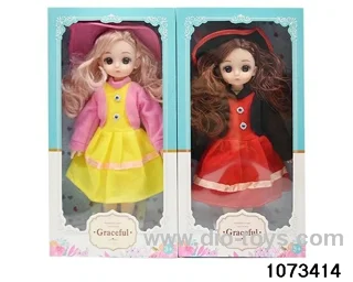 14 inch 12 jointed doll in window box
