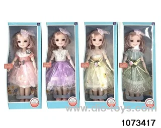 14 inch 12 jointed doll in window box