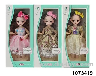 14 inch 12 jointed doll in window box