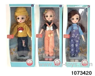 14 inch 12 jointed doll in window box