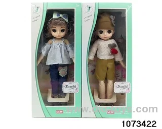14 inch 12 jointed doll in window box
