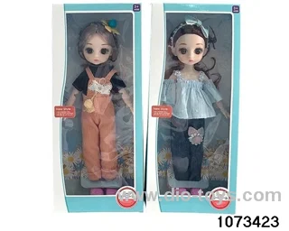 14 inch 12 jointed doll in window box