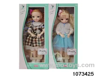 14 inch 12 jointed doll in window box