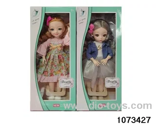 14 inch 12 jointed doll in window box