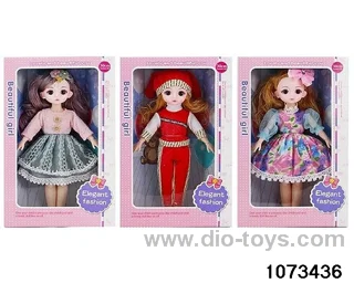 14 inch 12 jointed doll in window box