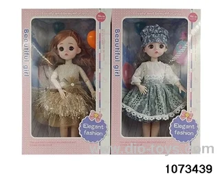 14 inch 12 jointed doll in window box