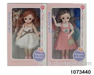 14 inch 12 jointed doll in window box