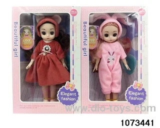 14 inch 12 jointed doll in window box