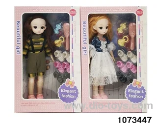 14 inch 12 jointed doll in window box