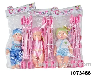 12 inch doll in PP bag with header