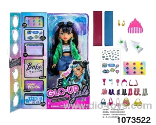 10 inch 12 jointed doll set in window box