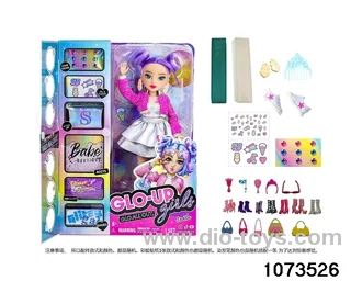 10 inch 12 jointed doll set in window box