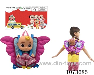 14inch doll with butterfly backpack