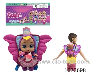 14inch doll with butterfly backpack