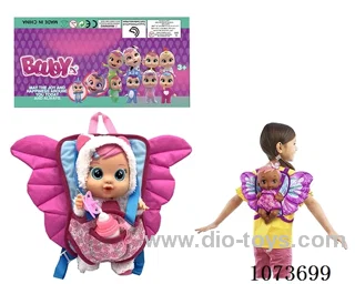 14inch doll with butterfly backpack
