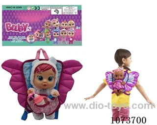 14inch doll with butterfly backpack