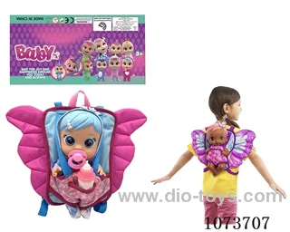 14inch doll with butterfly backpack