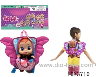 14inch doll with butterfly backpack