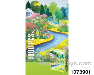 1000pcs puzzle in bottom box